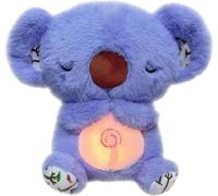 Vmhkjo Loutre Qui Respire Koala avec Musique Apaisante, Peluche Loutre Apaisante pour Adultes et Enfants Ma Loutre Calin Bonne Nuit, Compagnon de Sommeil Doux pour Soulager l'Anxiété