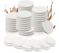 Vmiapxo Lot de 48 éponges de maquillage rondes en mousse pour tous les types de peau humides et sèches