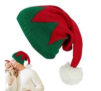 Vmiorzq Bonnet de Noël tricoté | Chapeau de Père Noël festif en tricot pour femme - Bonnet coloré et confortable pour temps froid pour femmes, filles, garçons, activités de plein air, réunions