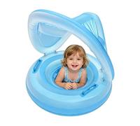 Vmiorzq Bouée de Natation pour avec dais,Gonflable Portable Imperméable Ergonomique - Bouée de Natation Mignonne avec Ombrelle,pour Bébés de 6 Mois à 4 Ans Plage Piscine Lac Rivière Fête Voyage