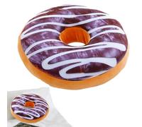 Vmiorzq Coussin décoratif en Forme de Donut, Oreiller Rond en Peluche en Forme de Donut, Coussin décoratif 3D pour canapé, Chaise