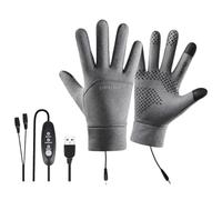 Vmiorzq Gants d'hiver Chauffants 3 Réglages Gants Chauffants USB Tactile