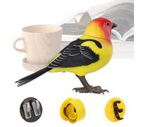 Vmiorzq Jouet Oiseau Électronique | Oiseau Réaliste avec Chants et Musique - Animal de Compagnie Électronique pour et Adultes