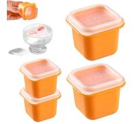 Vmiorzq Moule À Glace Bloc,Bac À Glaçons Avec Couvercle | Moule en Silicone 4x Démoulage Facile pour Congélateur, Camping-Car, Cuisines Pro et Extérieur