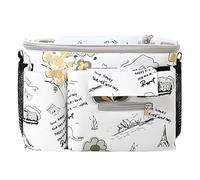 Vmiorzq Organisateur De Poussette Avec Porte-Gobelet Intégré,Organisateur Bébé pour avec Commande Tactile | Rangement Transparent À Commande Tactile Design Anti-Fuite Compatible Voiture Pour Parents