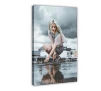 VMLLKUX Poster acteur et chanteur Dove Cameron (12) sur toile pour décoration murale de salon, chambre à coucher (50 x 75 cm)