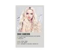 VMLLKUX Poster sur toile représentant l'acteur et chanteur Dove Cameron (22) - Décoration murale pour salon, chambre à coucher - 20 x 30 cm