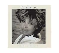VMLLKUX Tina Turner Poster sur toile avec inscription « What's Love Got to Do with It » pour décoration de chambre à coucher, bureau, chambre à coucher (40 x 40 cm)