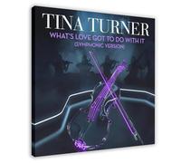 VMLLKUX Tina Turner What's Love Got to Do with It (version symphonique) - Poster sur toile pour décoration murale de salon, chambre à coucher (30 x 30 cm)