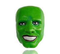 Vmlxgdux The Mask Jim Carrey Masque de luxe en latex Loki pour déguisement d'Halloween