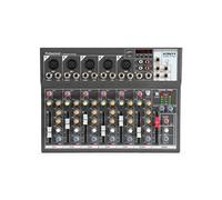 VONYX VMM-F701 Table de Mixage 7 Canaux - Port USB, 5 x Entrée Mic/Ligne Mono, 1 x Entrée Ligne Stéréo, Sortie principale Stéréo Jack 6,35mm, Sortie Casque, pour Application Studio ou sur Scène