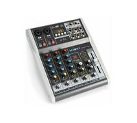 Vonyx Table de mixage VMM-K402 4 canaux, DSP, USB, Bluetooth, 2x Mic/Ligne, sortie casque