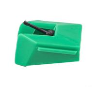 VMN95E Stylet de rechange pour Audio-Technica AT-LP120X Elliptique à aimant mobile compatible avec cartouches VM95 Series Coque ABS en alliage d'aluminium Cantilever Noir Vert pour audiophiles (vert)