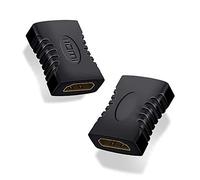 VMOJO Lot de 2 adaptateurs HDMI femelle vers HDMI femelle type A Full HD 1080p HDR ARC haut débit avec Ethernet Contacts plaqués or