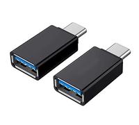 VMOJO Lot de 2 adaptateurs USB-C USB 3.1 vers USB 3.0, connecteur USB type C vers USB A femelle OTG pour ordinateur portable, tablette et téléphone portable (2 pièces)