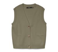 Vmsaba SL Veste boutonnée à col en V, Bleu Sarcelle, M