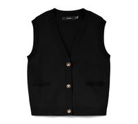 Vmsaba SL Veste boutonnée à col en V, Noir, S