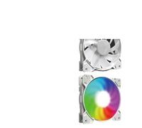 VmugDVoqb Ventilateur de boîtier 14cm 5V 3 Broches ARGB et 4 Broches PWM Performance Ventilateur de Refroidissement muet Effet de lumière Halo Compatible avec(White)