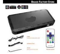 VmugDVoqb Ventilateur de boîtier PC 120mm avec ARGB 4PIN PWM 5V 3PIN Ventilateur de Refroidissement Silencieux Compatible avec la Conception Darkflash DM20 Infinity Spiegel(APC1 DM20)