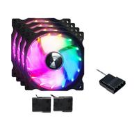 VmugDVoqb Ventilateur de Refroidissement de boîtier PC 120MM, Puissance de châssis de Bureau 12V, Grand 4 Broches LED 12CM, roulement hydraulique, Lien Silencieux, radiateur Compatible avec Teucer