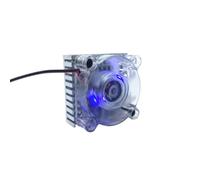 VmugDVoqb Ventilateur de Refroidissement LED avec dissipateur de Chaleur, 40mm, 40x40x10mm, 2 Broches, pour Carte Graphique DC 5V 12V 24V 0,1a BGA(Color Changing LED)