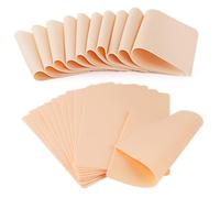 VMUTGA 10 Pièces Peau Synthétique Tatouage, Peau de Tatouage Double Face Fausse Peau Tatouage Silicone Peau de Pratique de Tattoo pour les Débutants et les Tatoueurs Expérimentés (18.5cm*14cm*1mm)