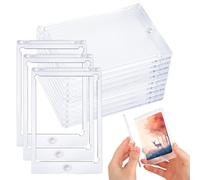 VMUTGA 10 Pièces Protege Carte Magnétique, 35PT Magnetic Trading Card Holder Transparent Protection UV Étui à Cartes de Collection Pochette Carte Rigide Protection Carte pour Cartes Sport Baseball