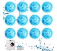 VMUTGA 12 Pièces Attrape Poils Machine a Laver, Attrape Cheveux pour Lave Linge, Boules de Nettoyage Désincrustantes Réutilisables, Boules D'épilation pour Animaux Chien Chats Poils d'animaux (Bleu)
