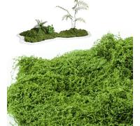 VMUTGA 200g Mousse Artificielle Decoration, Fausse Mousse Verte Mousse Florale Vegetal Artificiel Mousse Décorative Plantes Artificielles pour Bricolage Artisanat Miniature Murale Maison Décoration