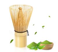 VMUTGA Fouet à Matcha en Bambou, Nsemble Fouet à thé Vert Matcha de Qualité Supérieure en Bambou Naturel, Outil de Préparation de Poudre de Matcha