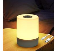 VMUTGA Lampe de Chevet LED, Petite Lampe de Table Sans Fil, Lampe de Chevet à Intensité Variable Touch, Veilleuse LED, Rechargeable par USB, pour Enfants, Chambre à Coucher, Salon, Bureau, Camping