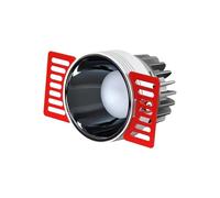 VMVUD Spot LED invisible à intensité réglable COB Spot antireflet 7W 9W 12W15W18W20W24W Plafonnier sans cadre for la maison et les affaires(Warm White 3000K,Black,7W DIMMABLE)