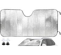 vmwia Auto Pare-Brise Avant Pare-soleils pour VW T-Cross 2019-2023,Parapluie Pare Soleil Voitur Portable Revêtement en Titane Protection UV（140 * 70）.,A/130 * 60(Applicable Rear Guard)