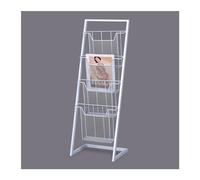 vN5bH1wD Porte-revues Porte-revues sur pied Présentoir de brochures littérature Support journaux avec 4 poches for expositions produits, foires et salons(Blanc)
