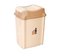 vN5bH1wD Poubelle extérieure Poubelle à couvercle pivotant en plastique 6/12/20/30/50/80 L, poubelle de cuisine amovible avec for usage intérieur, extérieur et commercial(6L,Grigio)