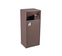 vN5bH1wD Poubelle extérieure Poubelle intérieure/extérieure, poubelle carrée en métal avec ouvertures latérales, commerciale domestique moderne(Moyen)