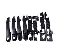 VNABIA Support poignée porte Côté Compatible Avec Hyundai Pour Tucson 2.0L 2.7L 2004 2005 2006 2007 2008 2009 826552E000 Poignée De Porte Extérieure Avec Cadre Enjoliveur Base(8 Pcs Front Rear Kit)