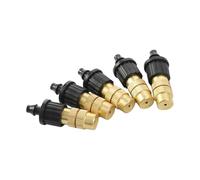 Vnakrny Kit d'accessoires de nettoyeur haute pression 30 pièces buses de brumisation réglables en laiton pour irrigation de jardin et buses de nettoyeur haute pression