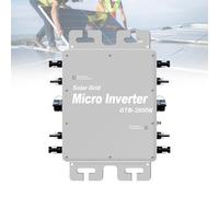 VNATWGOO Micro-Onduleur Solaire en Alliage D'Aluminium, 2000 W, 2400 W, 2800 W, 24 V, 48 V, 60 V à 110 V, 220 V, Mppt 2800W-Grey