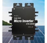 VNATWGOO Micro-Onduleur Solaire Mppt 2000 W, 2400 W, 2800 W, CC à Ca, 24 V à 60 V 120/230 V 2000W-Black