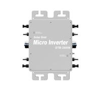 VNATWGOO Micro-Onduleur Solaire Mppt 2000 W, 2400 W, 2800 W, Convertisseur 22-60 V CC vers 120/230 V, pour Panneaux Solaires, Usage Domestique Et Automobile 2400W-Grey