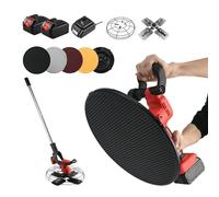 VNATWGOO Outil D'Enduit à Moteur sans Balais, Liseuse éLectrique Portative 600-900 W, avec Perche Rallonge Et Deux Batteries,30000mAh