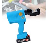 VNATWGOO Pince à Sertir Hydraulique éLectrique Professionnelle, Pince à Sertir à Batterie, Kit De CâBlage Portable sans Fil,SME70
