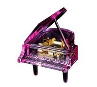 VNCdfhETs Boîte à Musique Décorative Boîte À Musique Remontage en Cristal, Ornement Créatif for Piano Queue Et Phonographe Souvenir Musical(Purple)