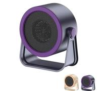 VNDGEOUH 2026 Chauffage Portable - Mini radiateur d'extérieur et de Bureau, Angle Librement réglable à 90 °, Petits radiateurs à Chauffage Rapide for Salle de Bain, Bureau, Chambre à Coucher(Purple)
