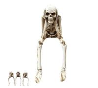 VNDGEOUH Simulation de crâne for cheminée d'halloween, Figurines de Collection squelettes sans Danger for Halloween, Figurines for Table de fête à la Maison(3)