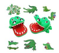 Vndnsy Jeu de Jouets de Dents de Crocodile pour Les Enfants,Lot de 2 Jouets Amusants à Mordre Les Doigts au Hasard,de fête pour réunions d'amis, Cadeaux d'anniversaire pour Enfants garçons et Filles