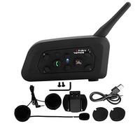 Vnetphone V6-1200 Interphone Bluetooth pour Moto, Intercom Full-Duplex, portée 1200 m, écouteurs sans Fil, capacité 6 passagers