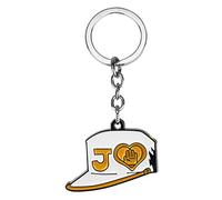 VNEWSCHI JJBA Porte-clés de voiture en métal pour homme et femme, blanc, taille unique