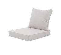 VNHGNHG Coussins de Chaise de Patio résistants avec Fermeture éclair cachée, poignée latérale et Passepoil, antidérapants et sans Fuite for canapé de Jardin(Off-White,24in)